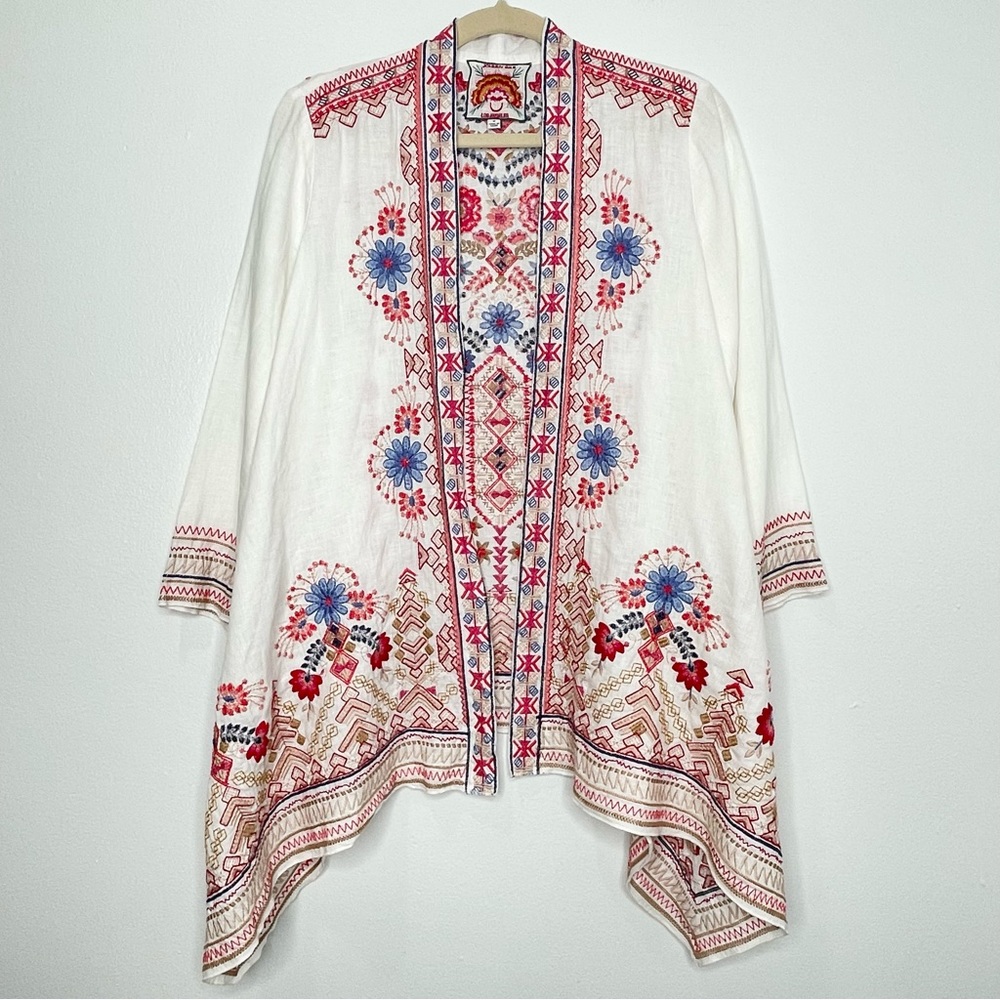 Johnny Was Frédérique Cardigan Fully Embroidered Size M RARE! - Picture 2 of 8